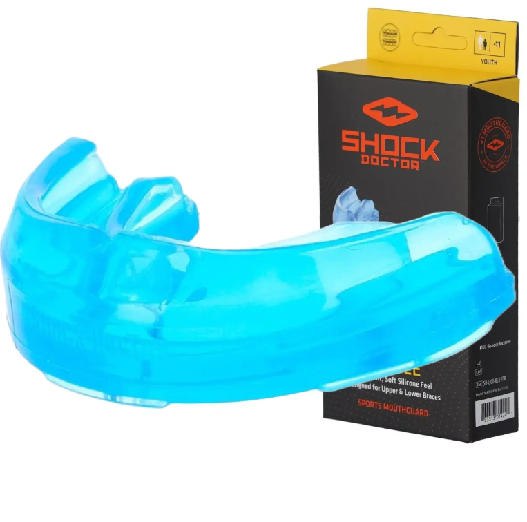 Капа Shock Doctor Single Braces возраст 12+ Синий (4100-BLU-AD)