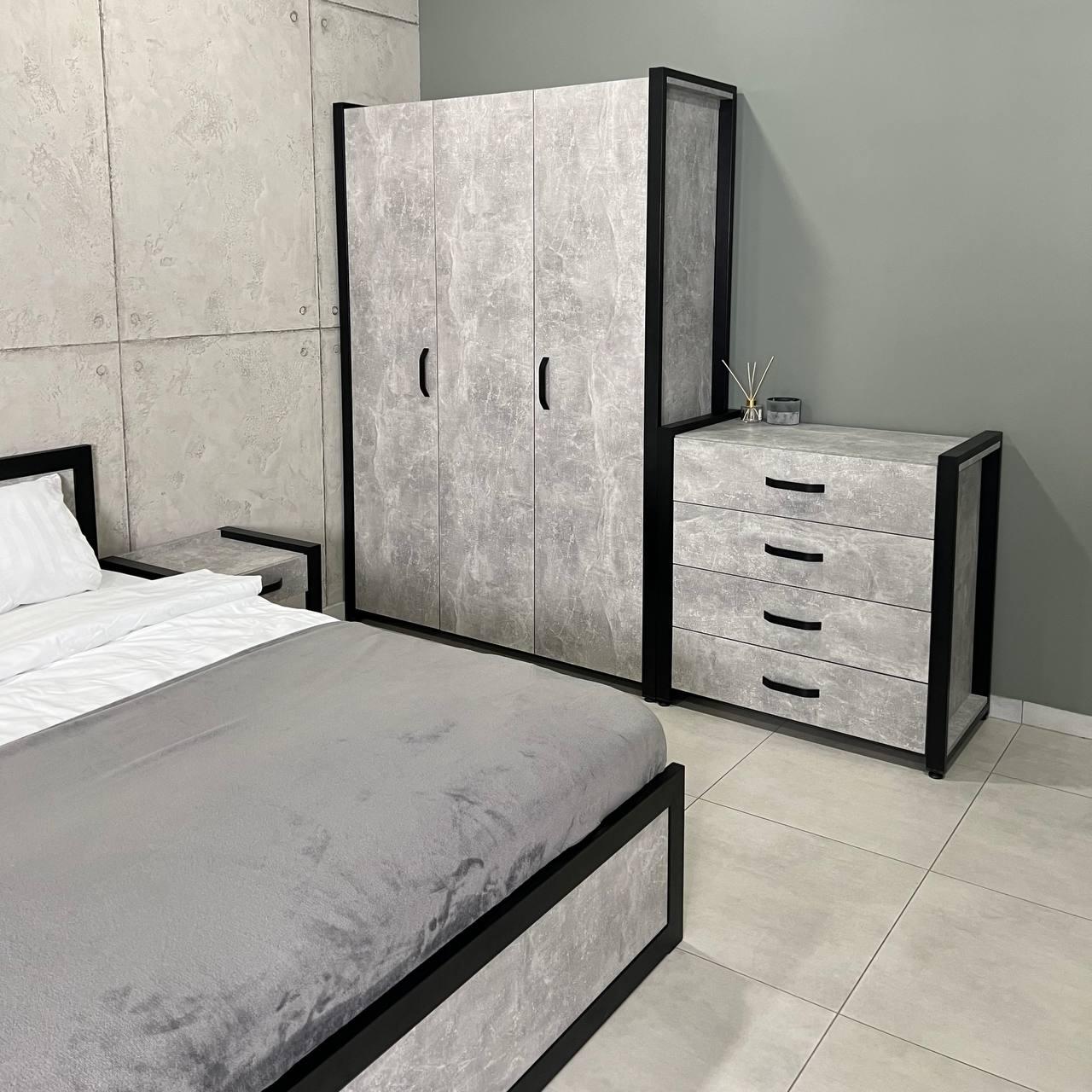 Гарнітури спальні Loft ліжко/комод/шафа/тумба модульний з дерева (000088629) - фото 3 Гарнітури спальні Loft ліжко/комод/шафа/тумба модульний з дерева (000088629) - фото 3