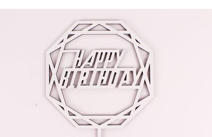 Топпер "Happy Birthday" фігурний (3419)