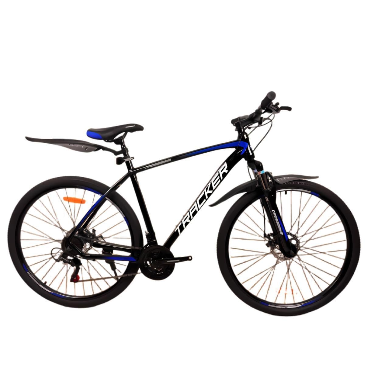 Велосипед CrossBike Tracker 29" 21" Чорний/Синій (351)