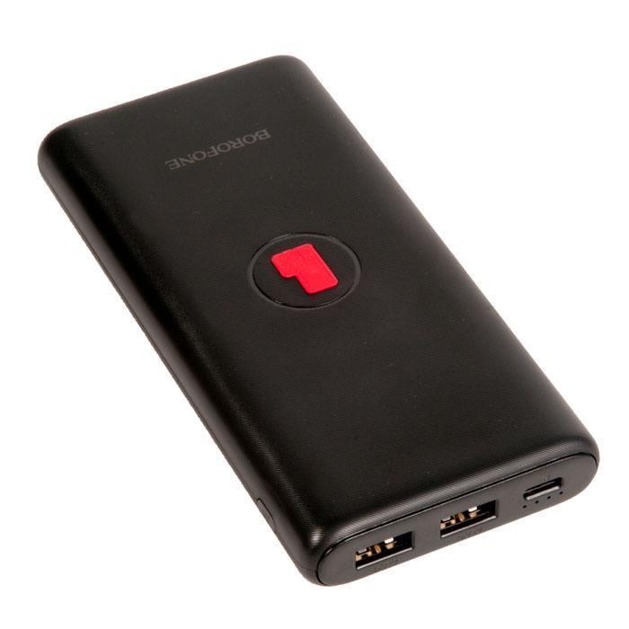 Портативний акумулятор BOROFONE BT31 Winner з бездротовою зарядкою 10000 mAh Чорний (26907opti) Портативний акумулятор BOROFONE BT31 Winner з бездротовою зарядкою 10000 mAh Чорний (26907opti)