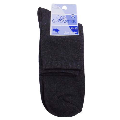 Шкарпетки жіночі бавовняні Master р. 23-25 ​​Сірий (1964805665)