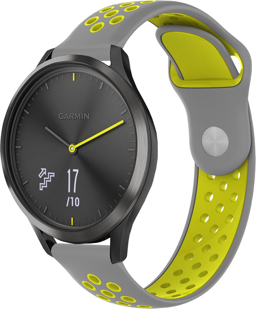 Ремешок Sport для Garmin Vivomove HR Gray/Yellow (23032-63)