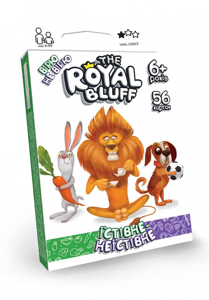 Карточная игра Danko Toys "The Royal Bluff: їстівне-неїстівне" rbl-02-01u Карточная игра Danko Toys "The Royal Bluff: їстівне-неїстівне" rbl-02-01u
