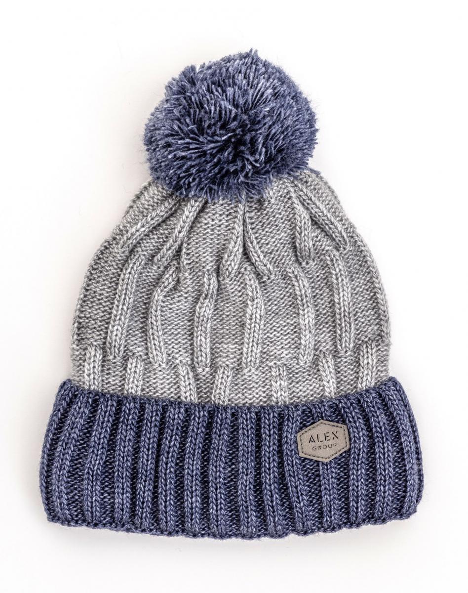 Шапка детская зимняя Alex Лео 48-52 см Меланж Джинс
