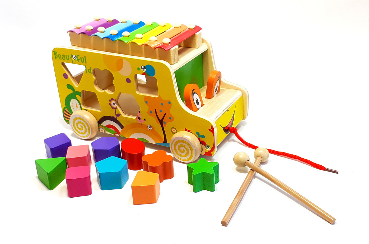 Машинка-каталка Vi Vi Wood toy деревянный игровой центр Машинка-каталка Vi Vi Wood toy деревянный игровой центр