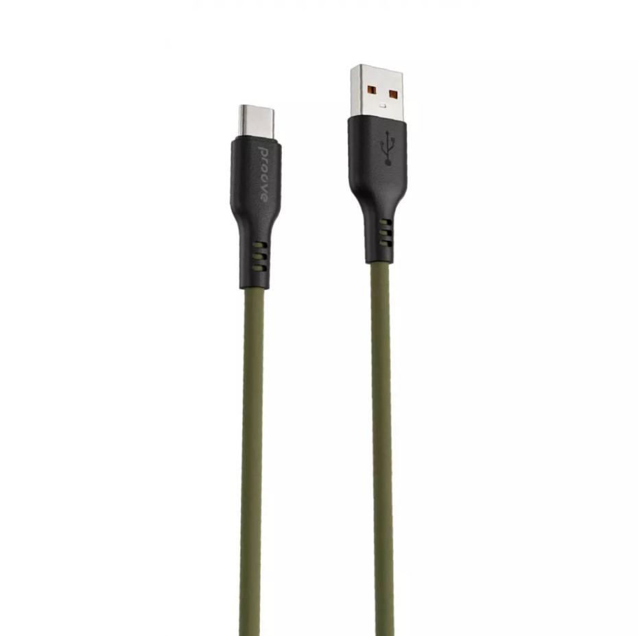 Кабель Proove Rebirth Type-C 2,4 A1 м Green