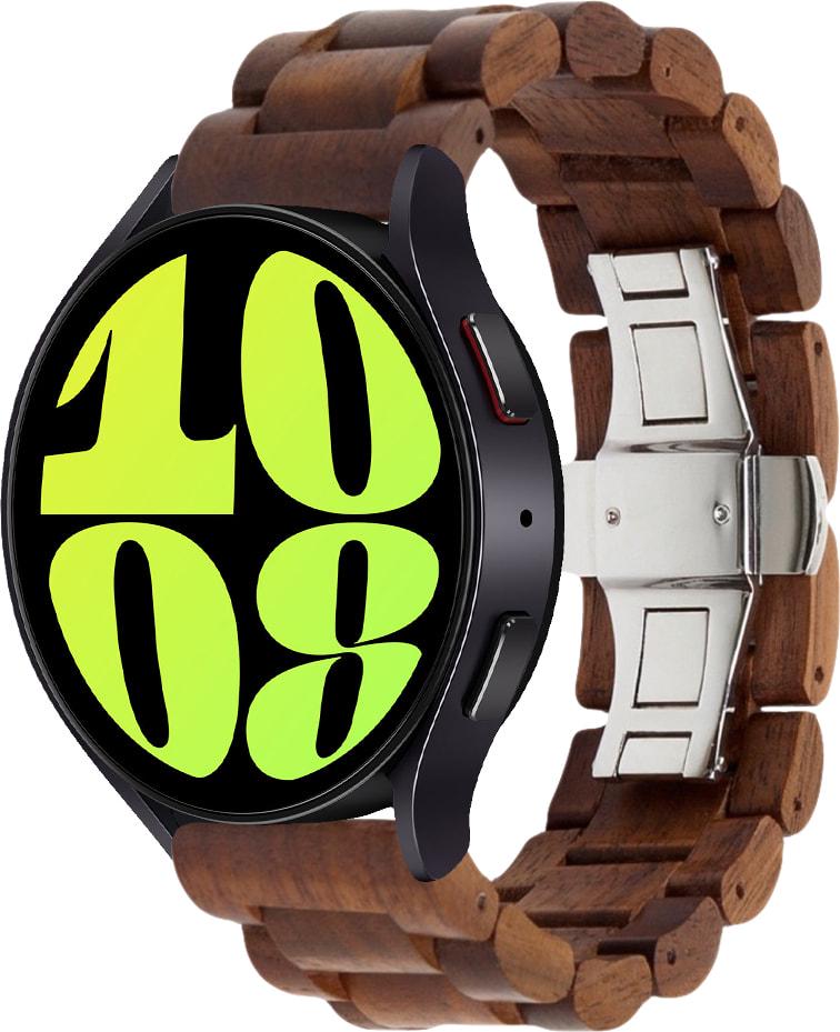 Ремешок деревянный WoodLock для Galaxy Watch 6 44 мм Brown (33135-30)