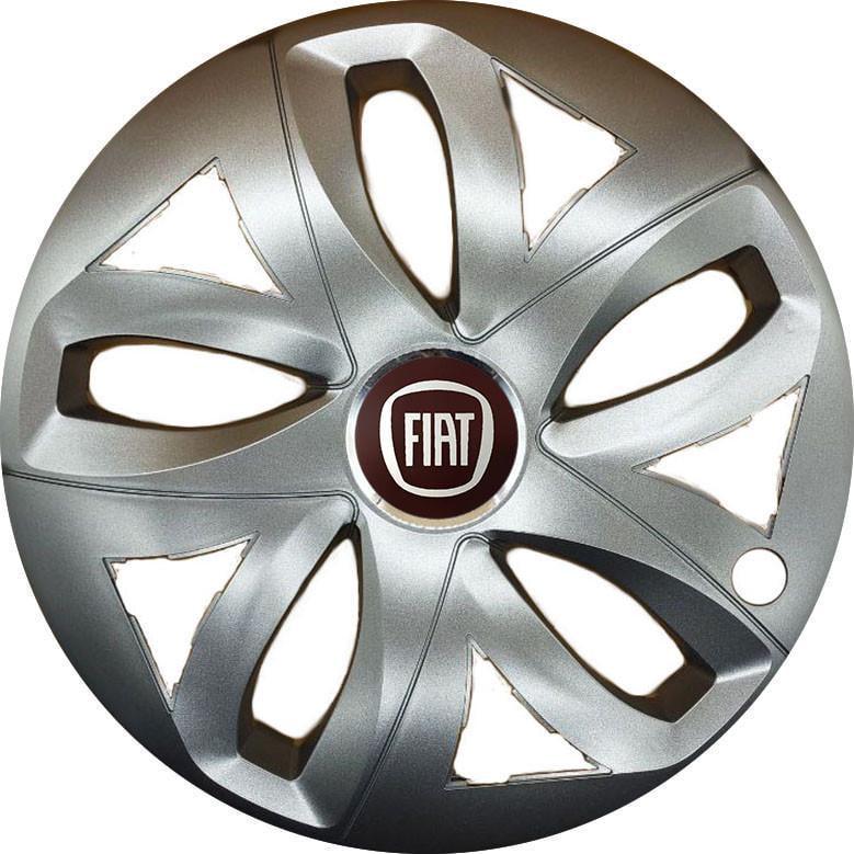 Колпаки SJS 229 с логотипом Fiat 4 шт. R14 Серебряный (2654556104)