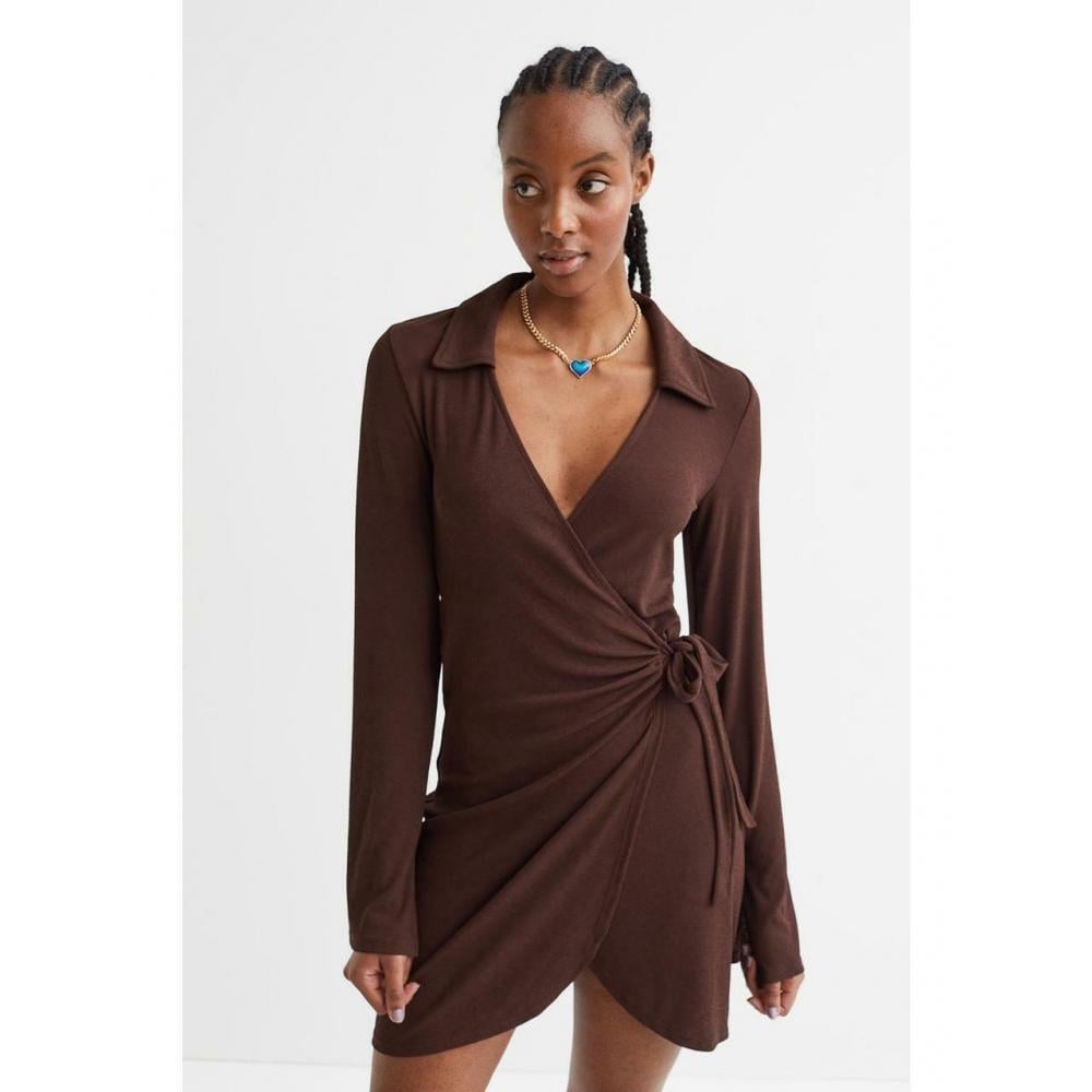 Платье H&M 1049395П S Коричневый (9469079469190)