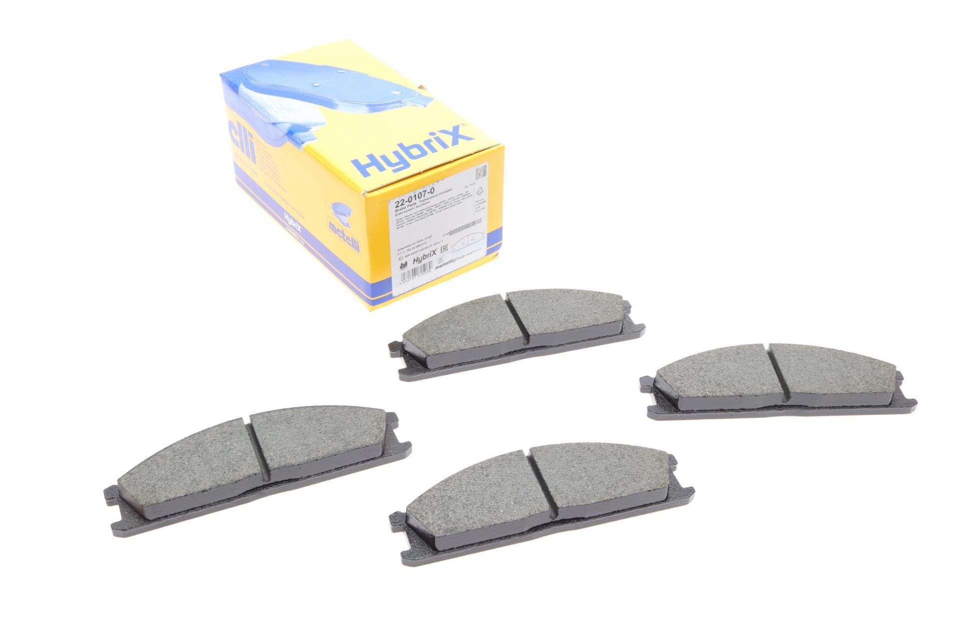 Колодки тормозные передние METELLI для Nissan Pathfinder/Caravan 97- (22-0107-0)