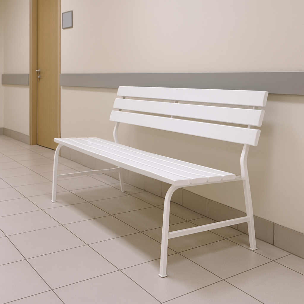 Лавка пластикова ТОБІ ШО для дачі/саду та парку 1504х822х707 мм Білий - фото 1 Лавка пластикова ТОБІ ШО для дачі/саду та парку 1504х822х707 мм Білий - фото 1