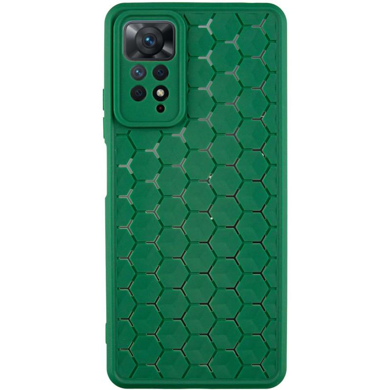 Противоударный Чехол TPU Honeycomb для Xiaomi Redmi Note 11 Pro 4G/5G / 12 Pro 4G Cyprus Green