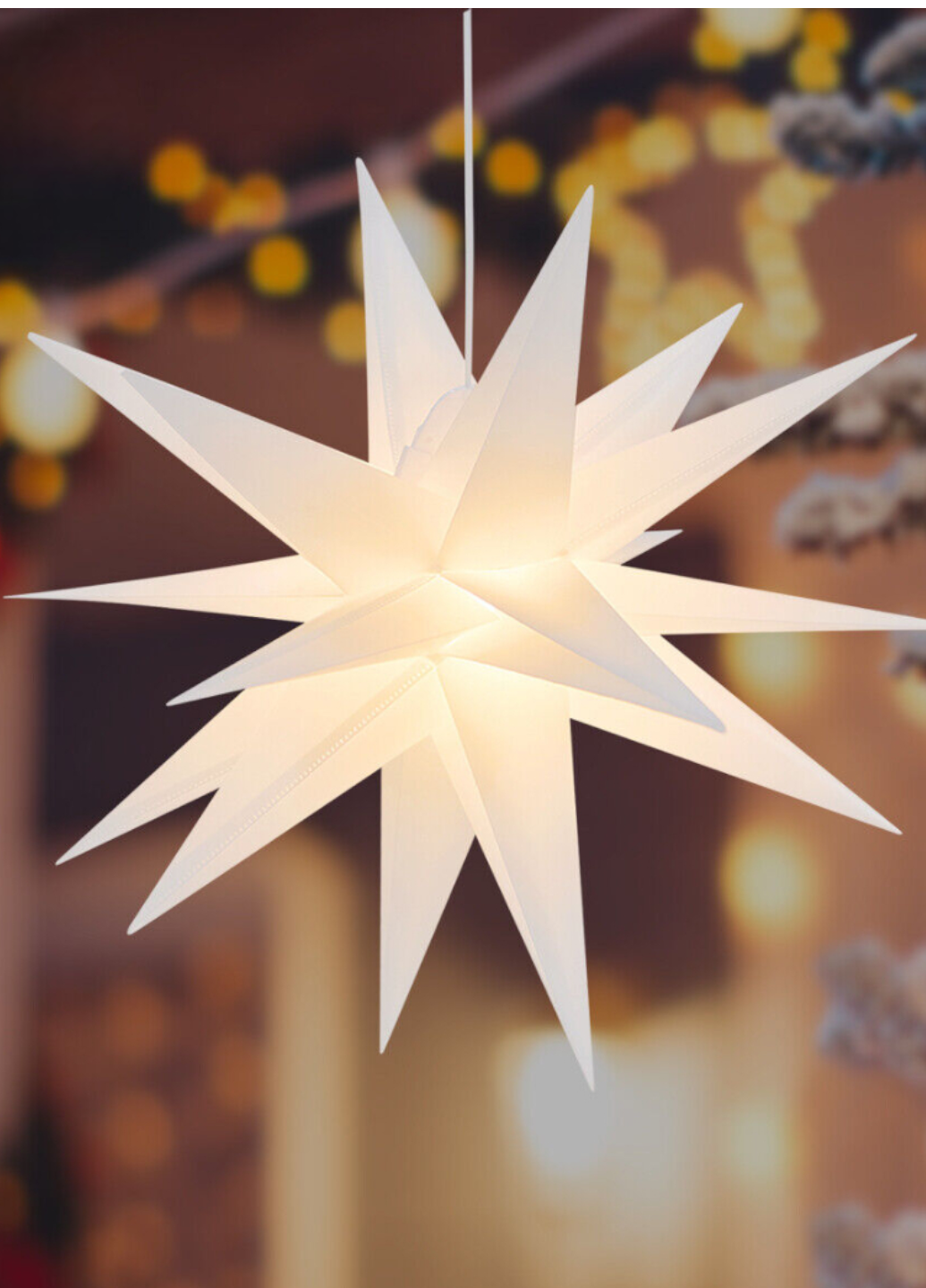 Рождественская звезда Livarno Home Christmas Star 6 Led 57x48x44 см Белый (7957)