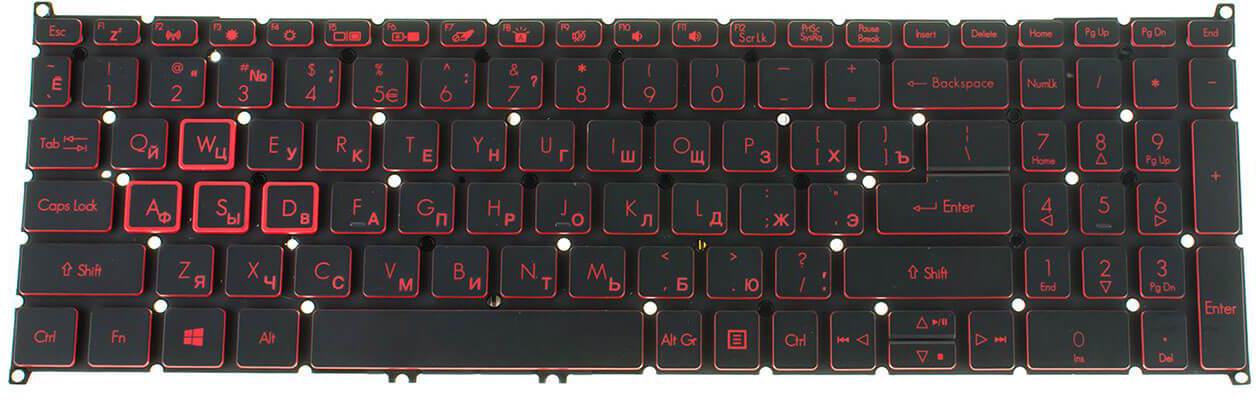 Клавиатура для ноутбука Acer Aspire SP515-51 с подсветкой клавиш (NK.I1513.08Y)