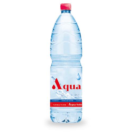 Вода сильногазована AQUA SOLO 1,5 л 6 шт.