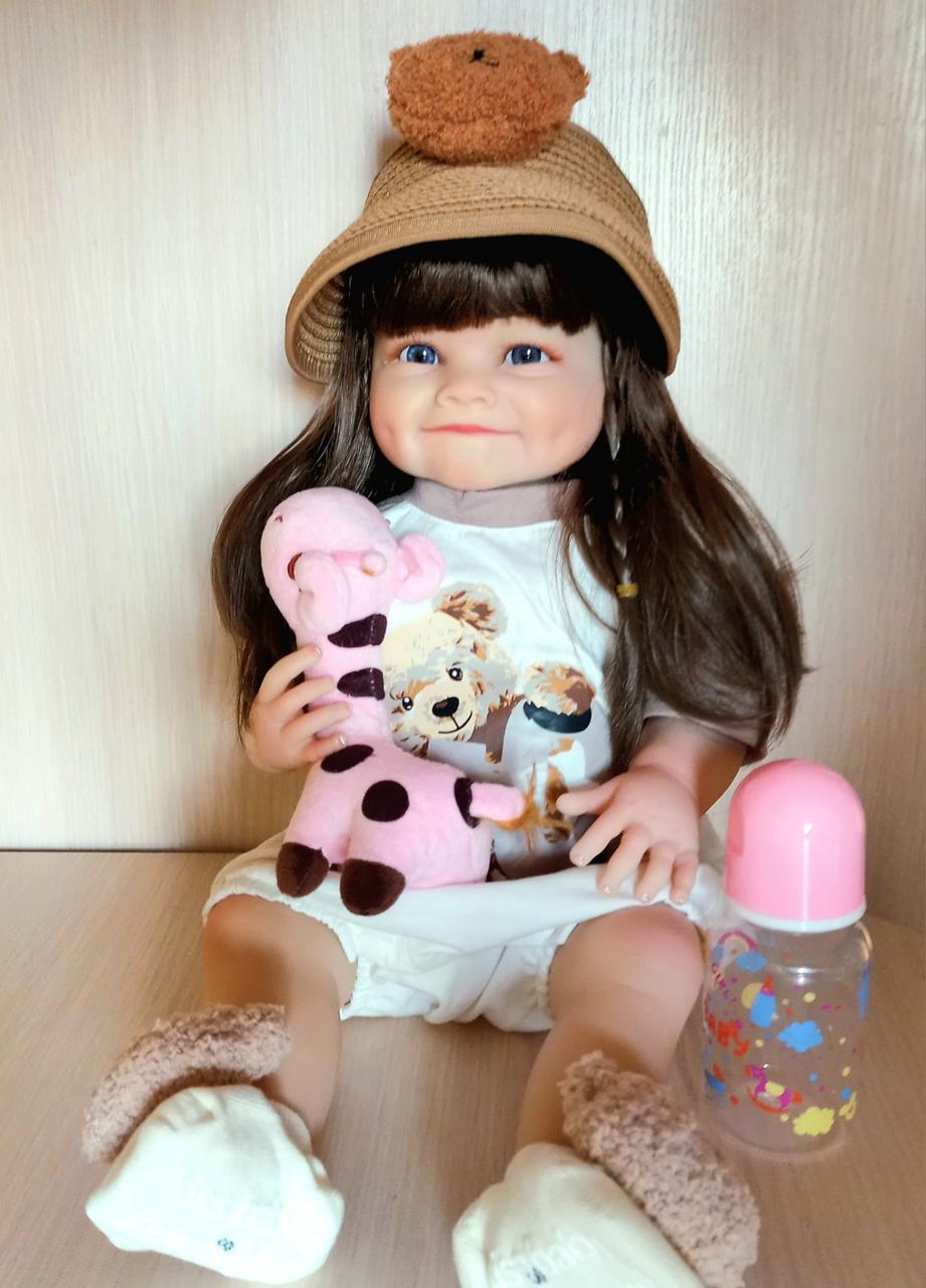 Кукла Reborn Мишель винил-силиконовая с соской/бутылочкой/игрушкой 55 см (1887320989) - фото 6 Кукла Reborn Мишель винил-силиконовая с соской/бутылочкой/игрушкой 55 см (1887320989) - фото 6