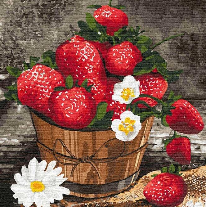 Алмазная мозаика на подрамнике MyArt Клубничное настроение 25x25 см (TN977)