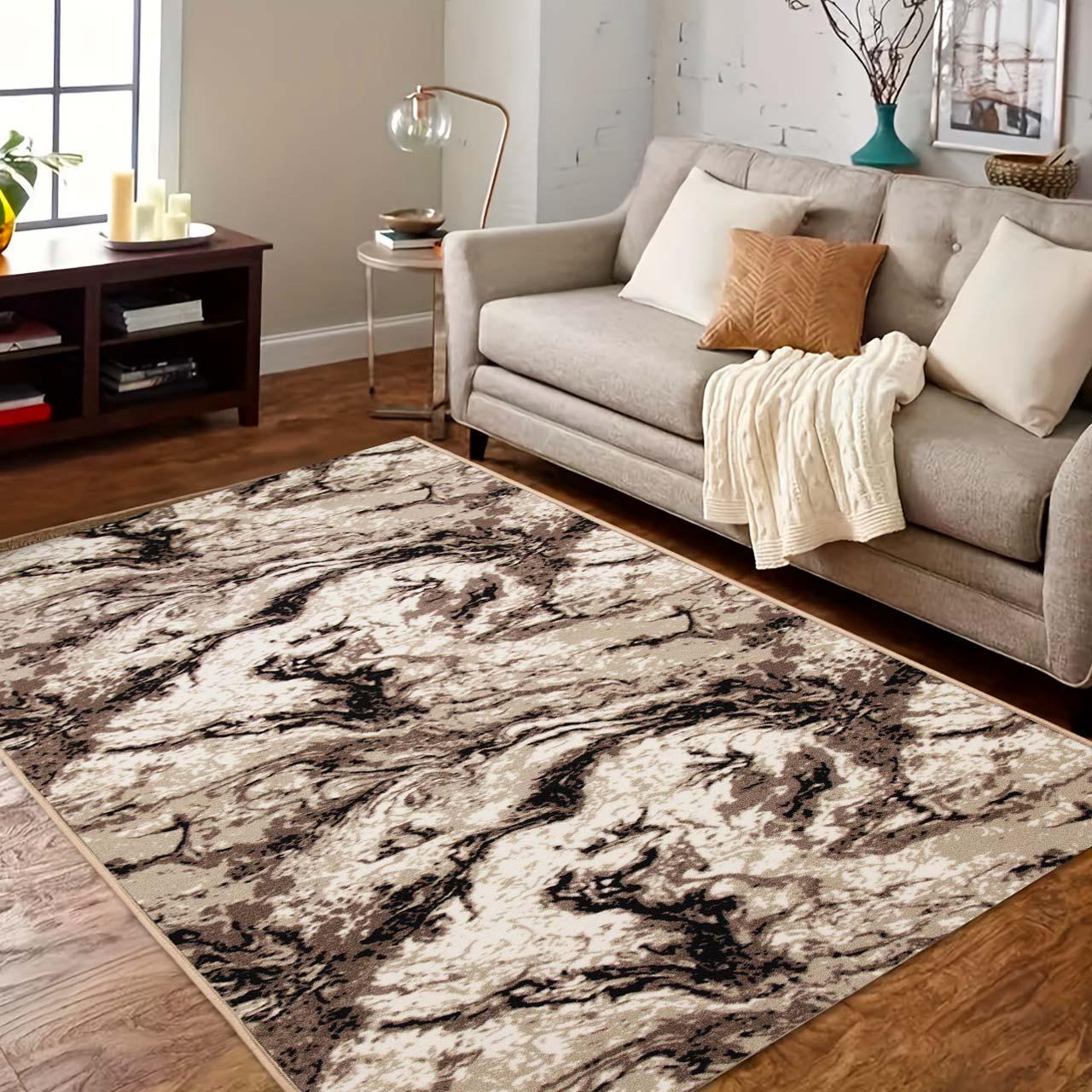 Ковер безворсовый на войлочной основе DAKARIA Print Run Мираж p13 2x2 м Бежевый (00-00019350) - фото 2 Ковер безворсовый на войлочной основе DAKARIA Print Run Мираж p13 2x2 м Бежевый (00-00019350) - фото 2