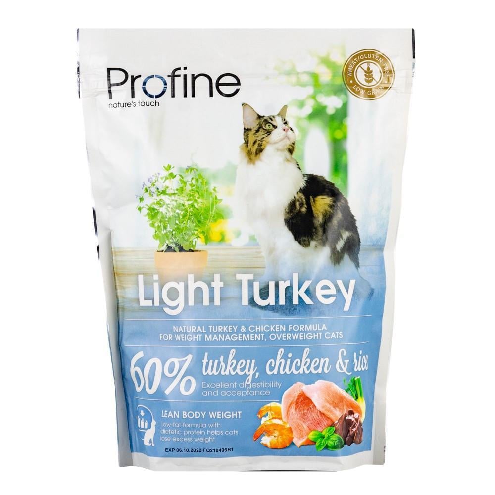 Корм сухий Profine Cat Light для кішок з зайвою вагою з індичкою/куркою та рисом 300 г (1789920075) - фото 1