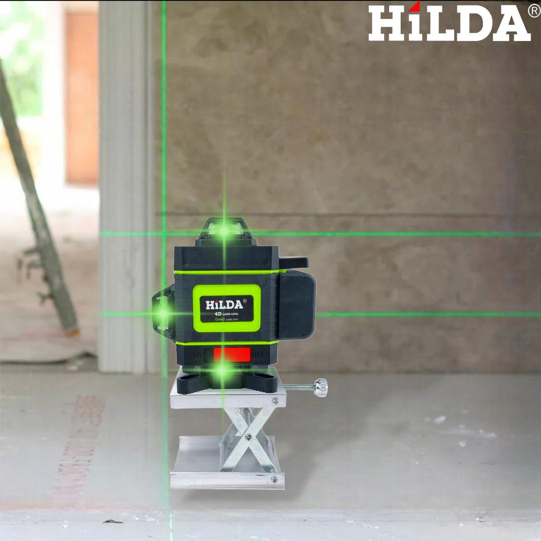 Лазерный уровень нивелир HILDA 4D Plus Full+LED с зеленым лучом на 16 линий 360 градусов - фото 16 Лазерный уровень нивелир HILDA 4D Plus Full+LED с зеленым лучом на 16 линий 360 градусов - фото 16