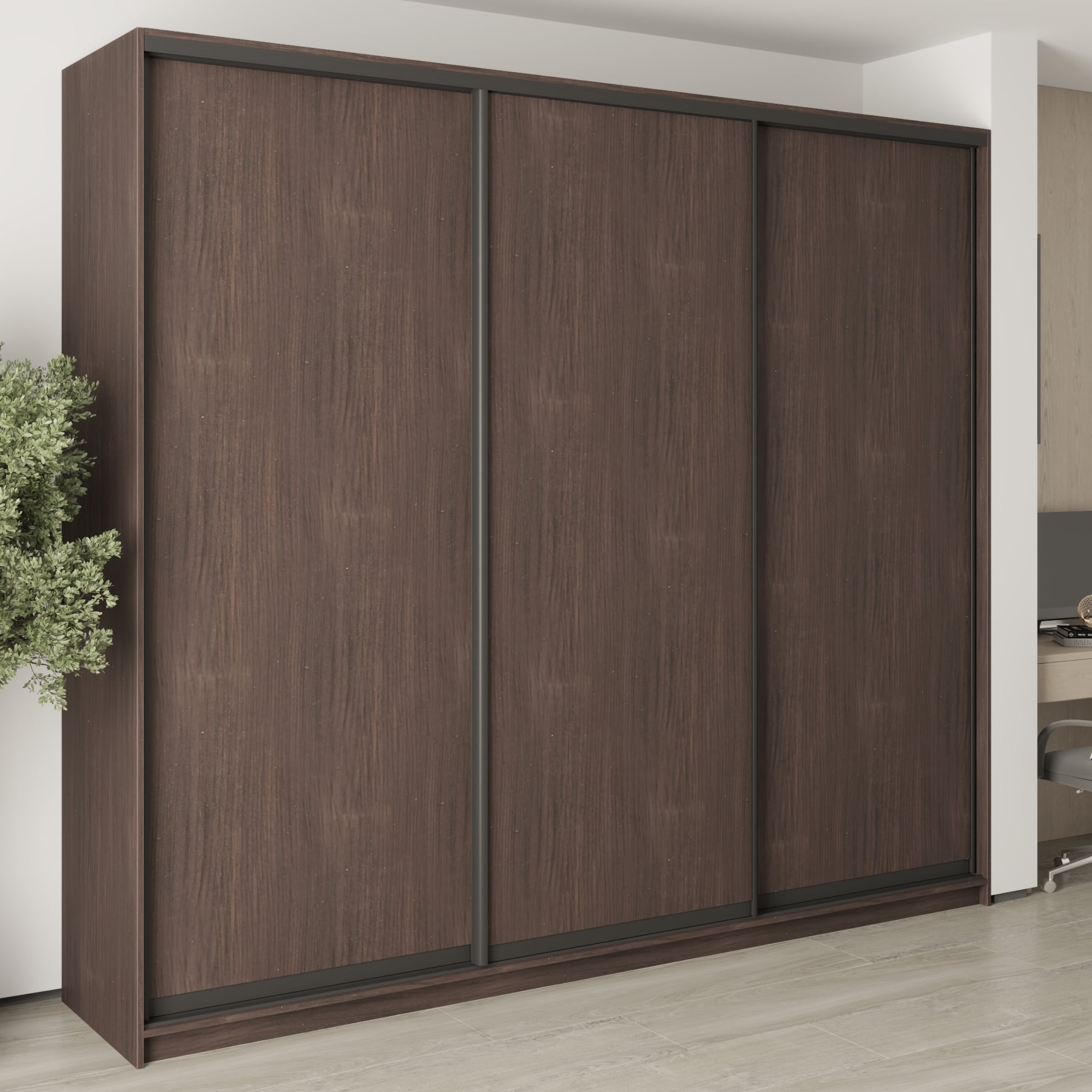 Шкаф-купе трехдверный Mebel Star Комбо BG MBS-9547 270х60х240 см Дуб ристрето (1009536) Шкаф-купе трехдверный Mebel Star Комбо BG MBS-9547 270х60х240 см Дуб ристрето (1009536)