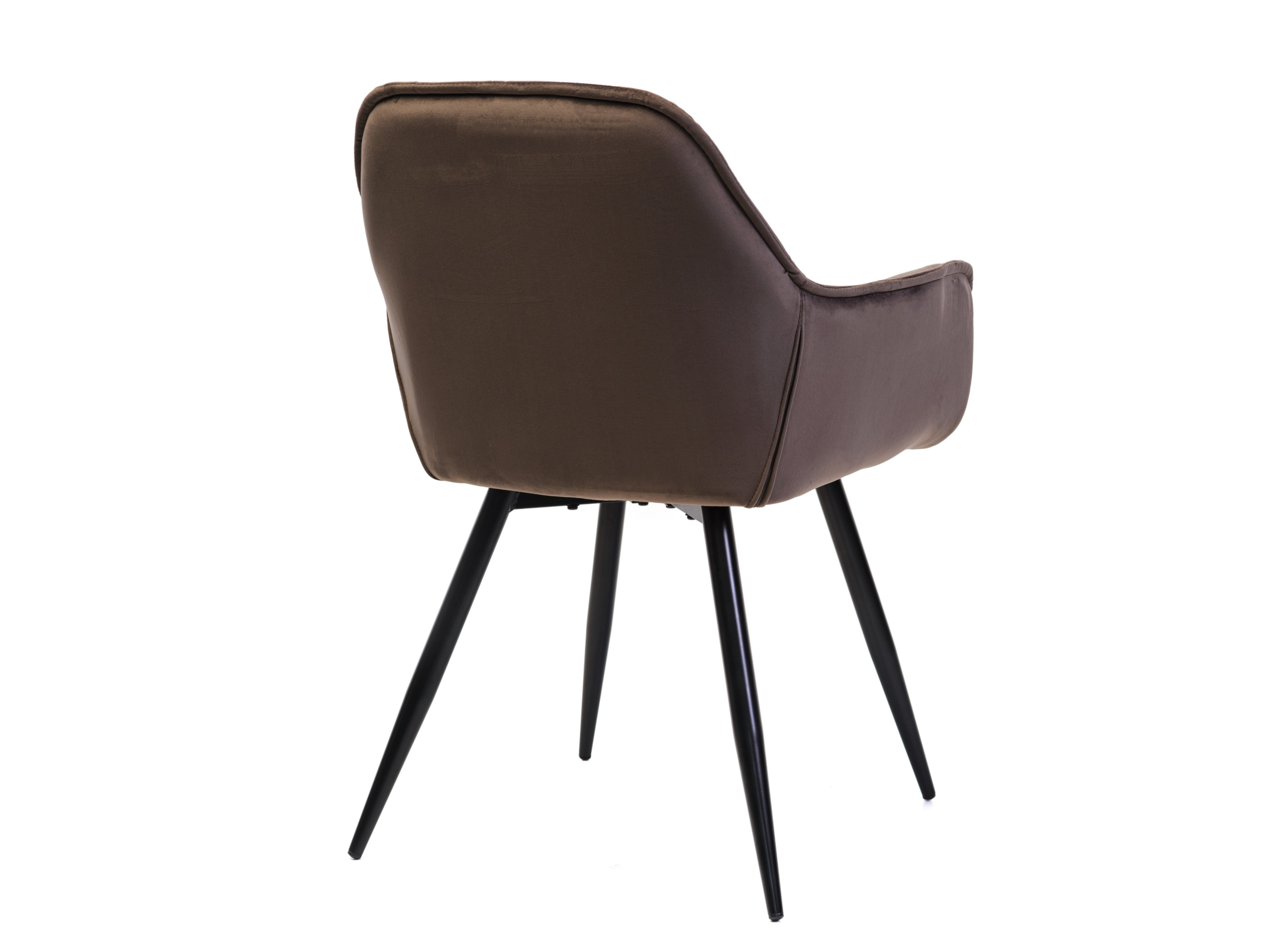 Стілець обідній Vetro Шоколад велюр/Чорний (M-65) - фото 3 Стілець обідній Vetro Шоколад велюр/Чорний (M-65) - фото 3