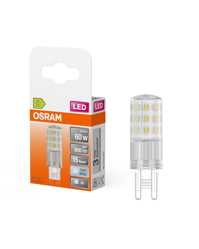Світлодіодна лампочка Osram 4058075840546 LED PIN60 G9 1x4,9W 4000K 806Lm IP20 - фото 3 Світлодіодна лампочка Osram 4058075840546 LED PIN60 G9 1x4,9W 4000K 806Lm IP20 - фото 3