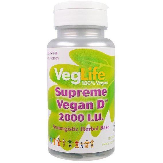 Витамин D VegLife Supreme Vegan D 2000 I.U. 100 табл. (VGL-87031) Витамин D VegLife Supreme Vegan D 2000 I.U. 100 табл. (VGL-87031)