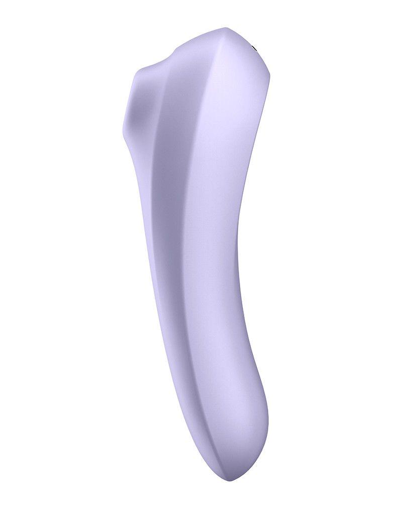 Вибратор смарт и вакуумный стимулятор 2в1 Satisfyer Dual Pleasure Лиловый (SO4106)