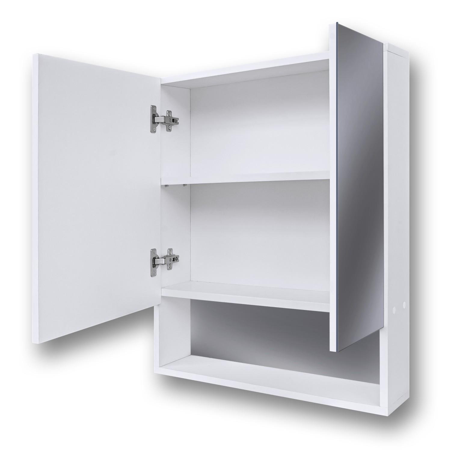 Шкаф зеркальный с открытой полкой в ванную G-05 60 см (14411077) - фото 4