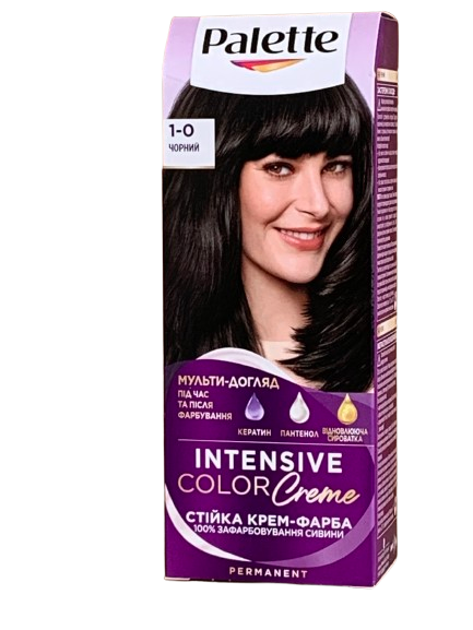 Фарба для волосся Palette 1-0 Чорний (10025) - фото 1