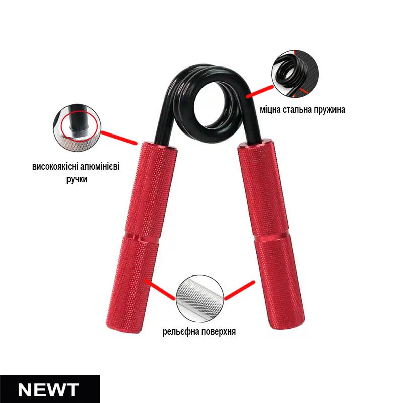 Еспандер кистьовий пружинний Newt Professional Gripp 90 кг (NE-W-200R) - фото 3 Еспандер кистьовий пружинний Newt Professional Gripp 90 кг (NE-W-200R) - фото 3