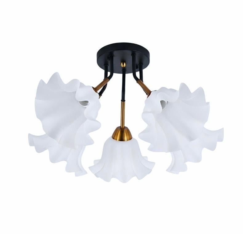 Люстра потолочная Valeso на 5 плафонов XL25003-5 для гостиной и спальни Черный Медь