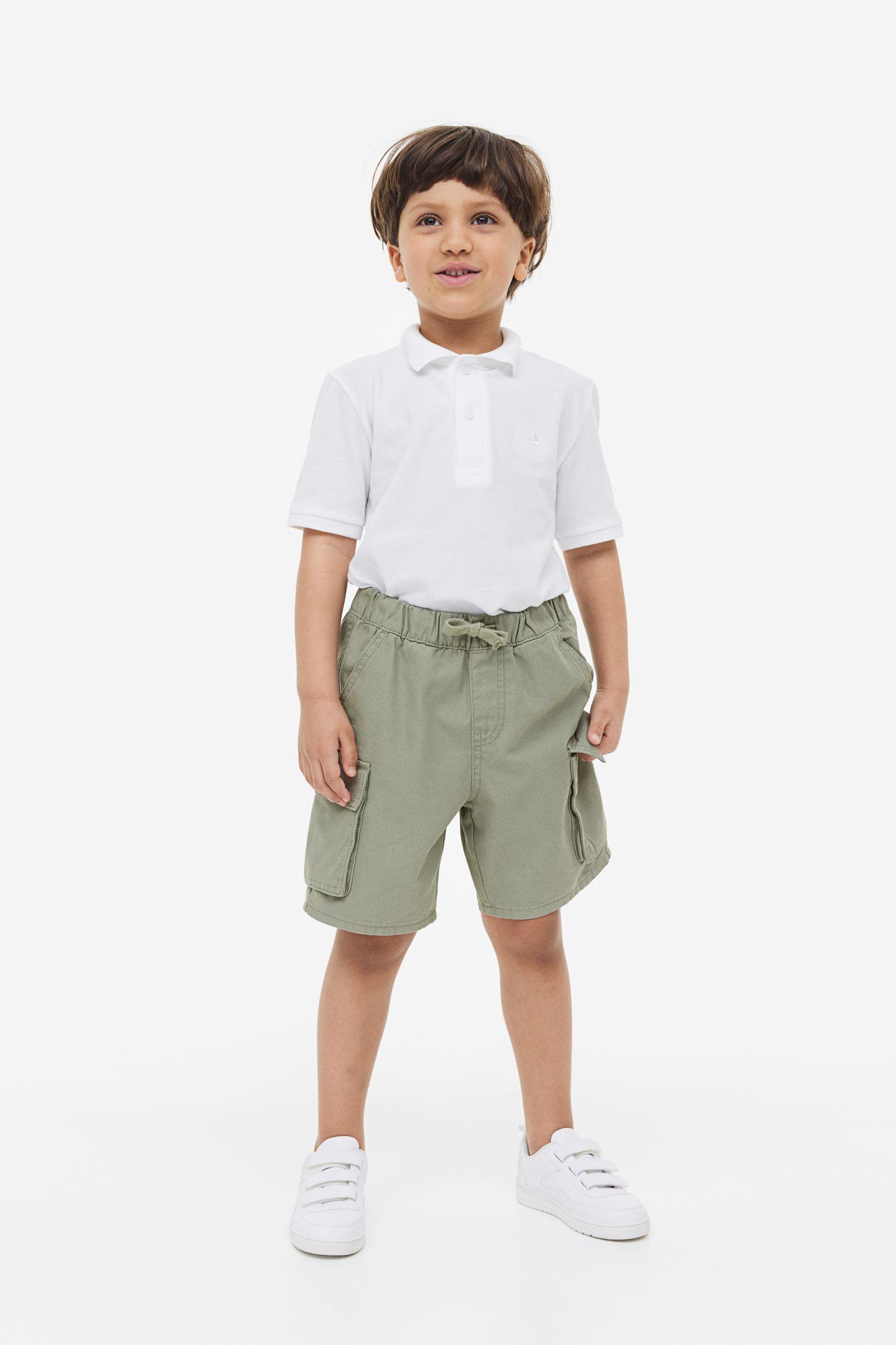 Шорти дитячі H&M 122 см Сіро-зелений (ХA5091135288)