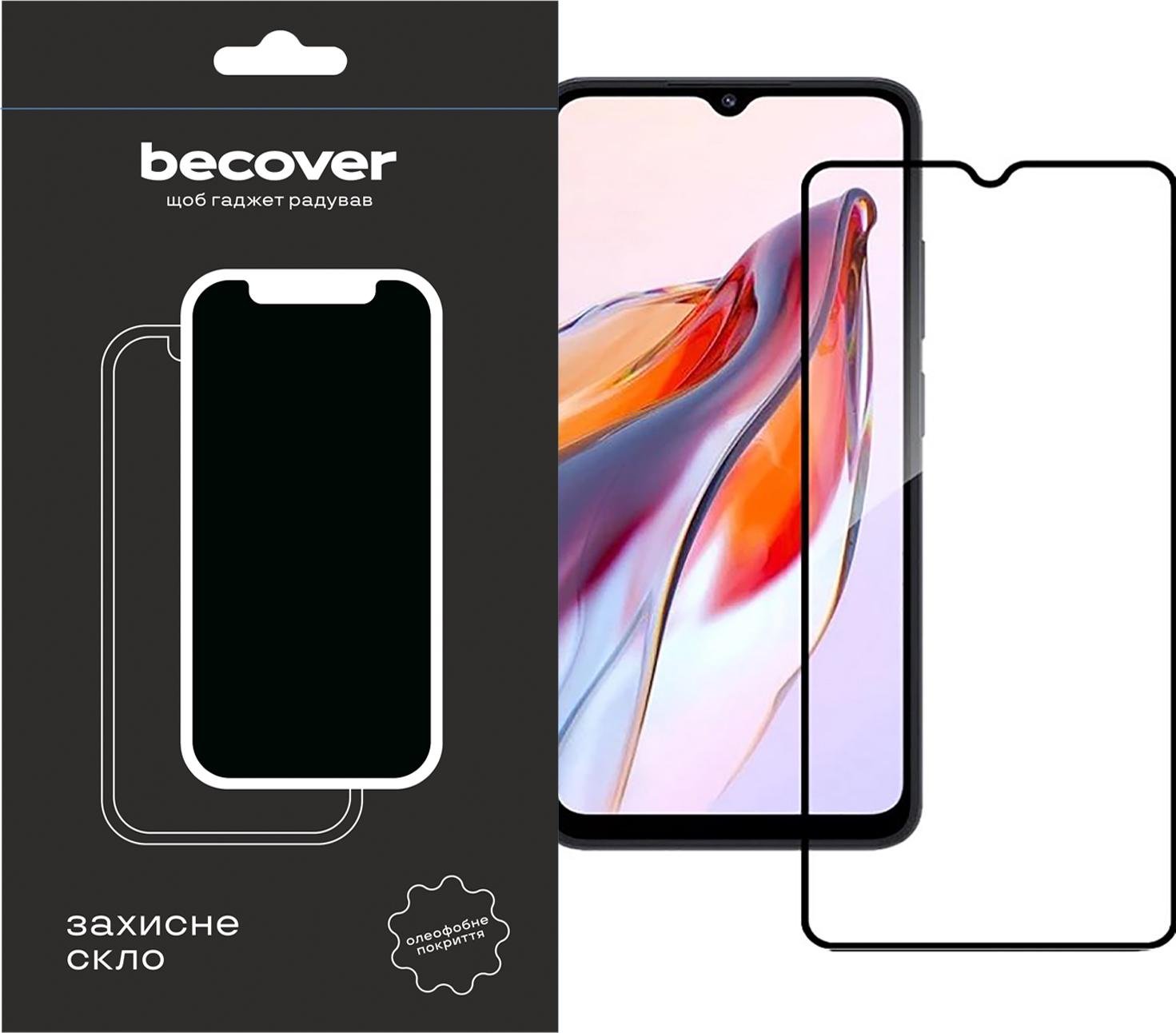 Захисне скло BeCover для Tecno Spark 10C (KI5k) Black (709747)