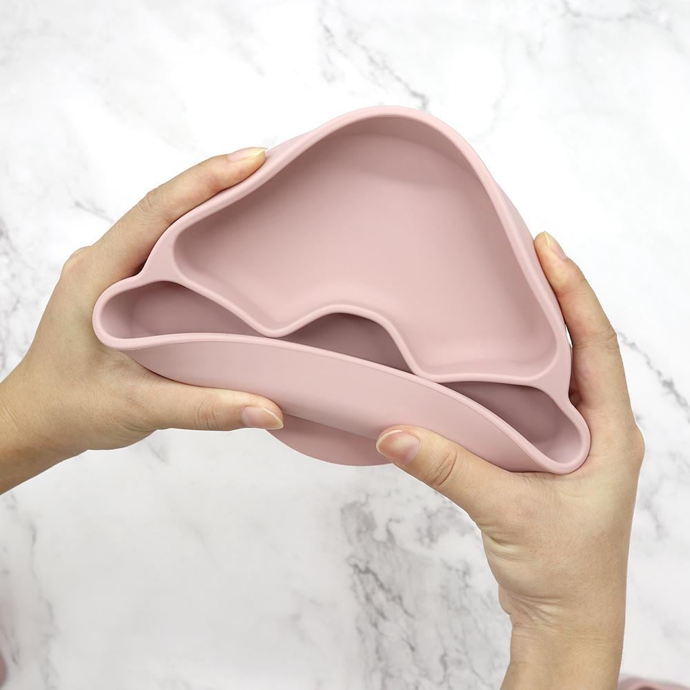 Набір дитячого посуду Cheeks з гризунком прорізувачем-брязкальцем Бежевий (28110864) - фото 13