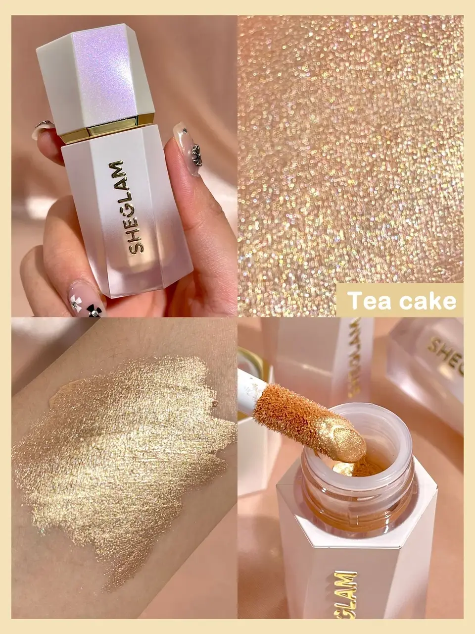 Хайлайтер рідкий SHEGLAM Bloom Liquid Highlighter 5,2 мл Tea Cake - фото 4