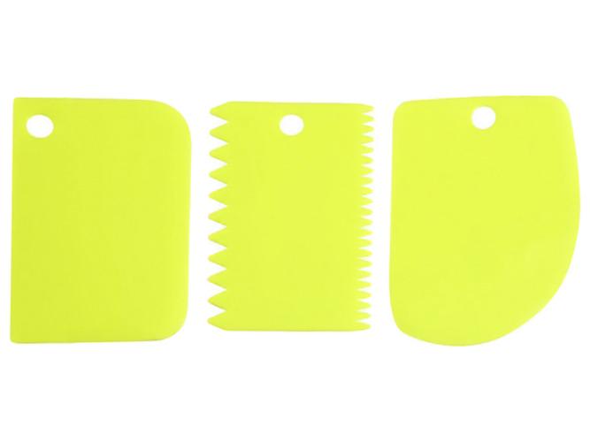 Шпатель Stenson R89547 пластиковый кондитерский 3 шт. 20х37 см Салатовый (ba880ae2)