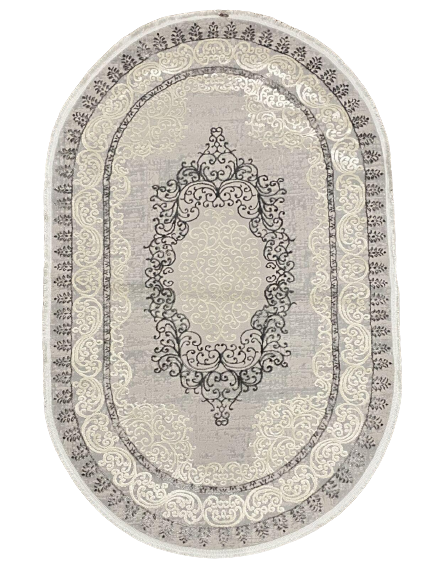 Ковер Almaata Am04B 2х3 м Grey/Oval (6115-38)