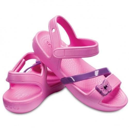 Сандалі для дівчинки Crocs Lina Sandal kids р. 23/24 Party Pink (6284)