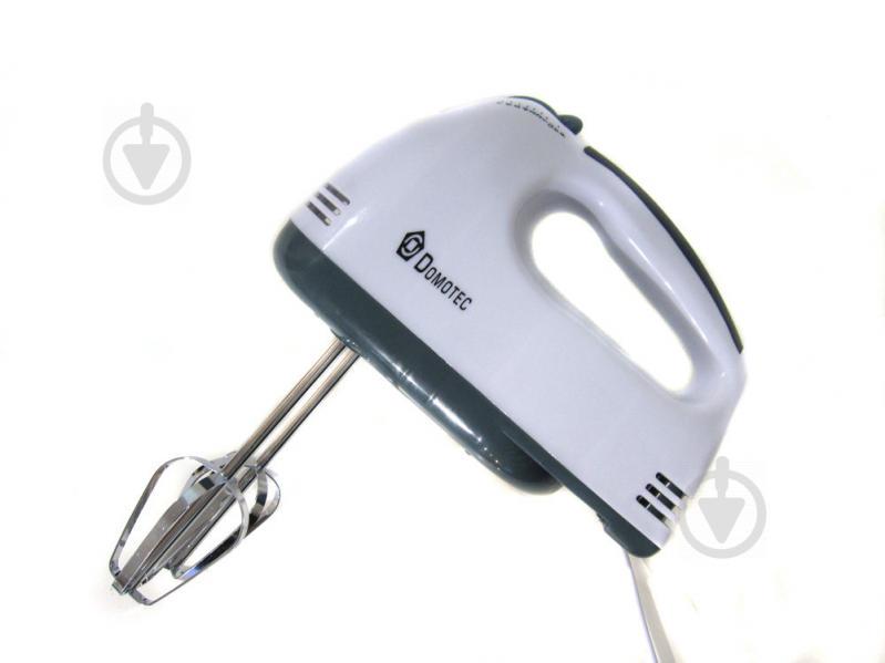 Міксер ручний Domotec MS-1333 7 швидкостей 200W Білий (005306)