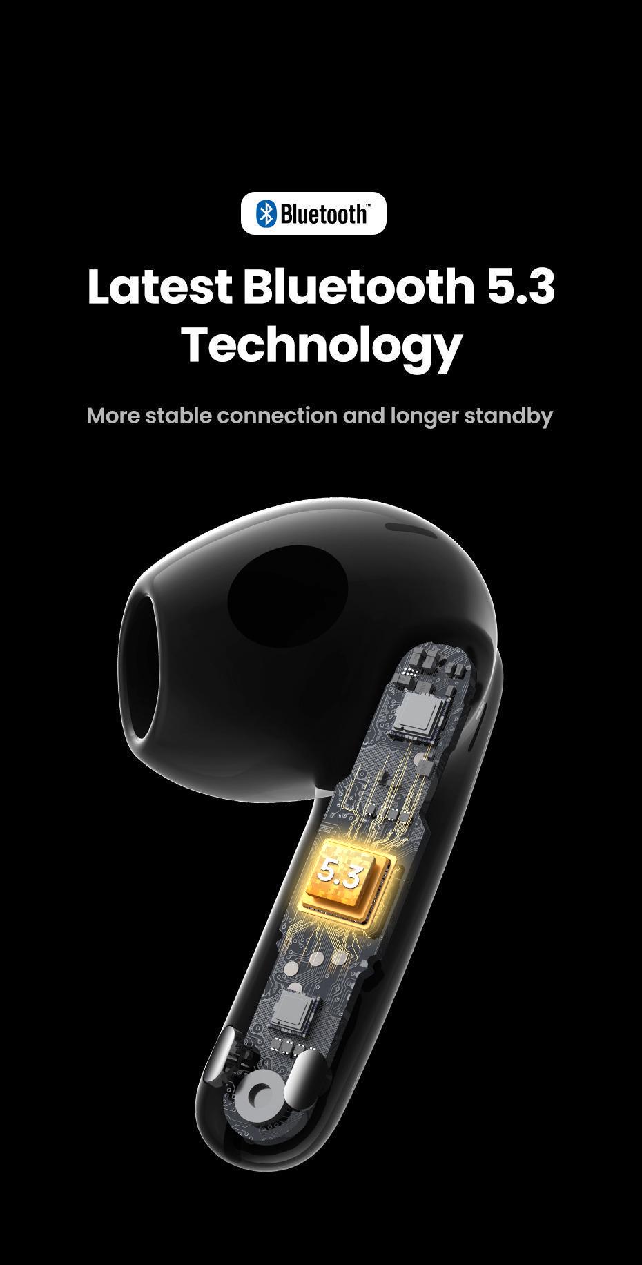 Навушники бездротові UGREEN TWS ANC Hi-Res Audio LDAC 6 мікрофонів ENC Bluetooth 5.3 до 30 год Білий (35873) - фото 23 Навушники бездротові UGREEN TWS ANC Hi-Res Audio LDAC 6 мікрофонів ENC Bluetooth 5.3 до 30 год Білий (35873) - фото 23