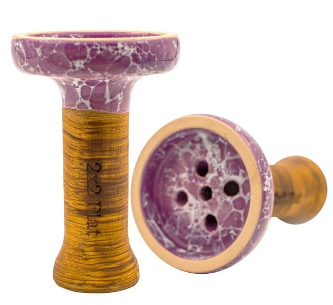 Чаша для кальяна 2x2 Hookah Flat Purple (12275)