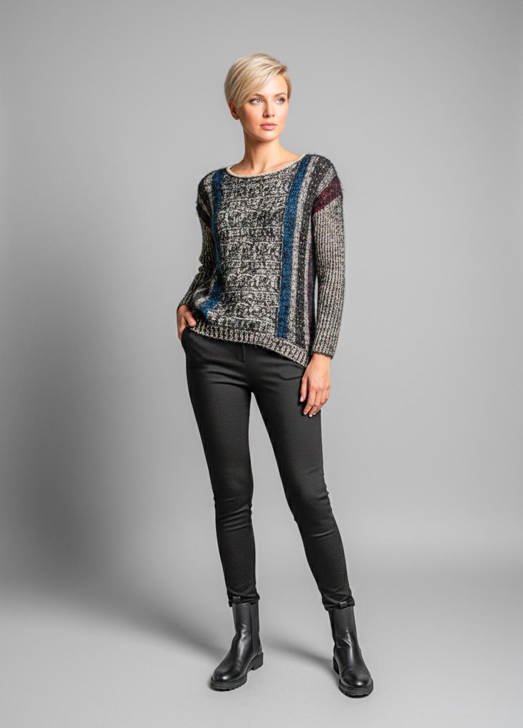 Светр жіночий демісезонний Lowett LW-835309 р. 42 Сірий (17852158) - фото 2 Светр жіночий демісезонний Lowett LW-835309 р. 42 Сірий (17852158) - фото 2