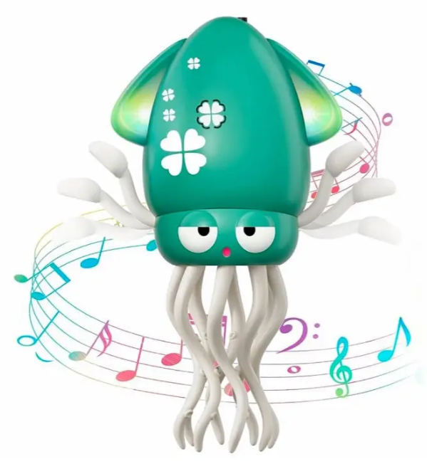 Интерактивная игрушка Осьминог танцующий со звуковыми эффектами Зеленый (10379) - фото 3 Интерактивная игрушка Осьминог танцующий со звуковыми эффектами Зеленый (10379) - фото 3