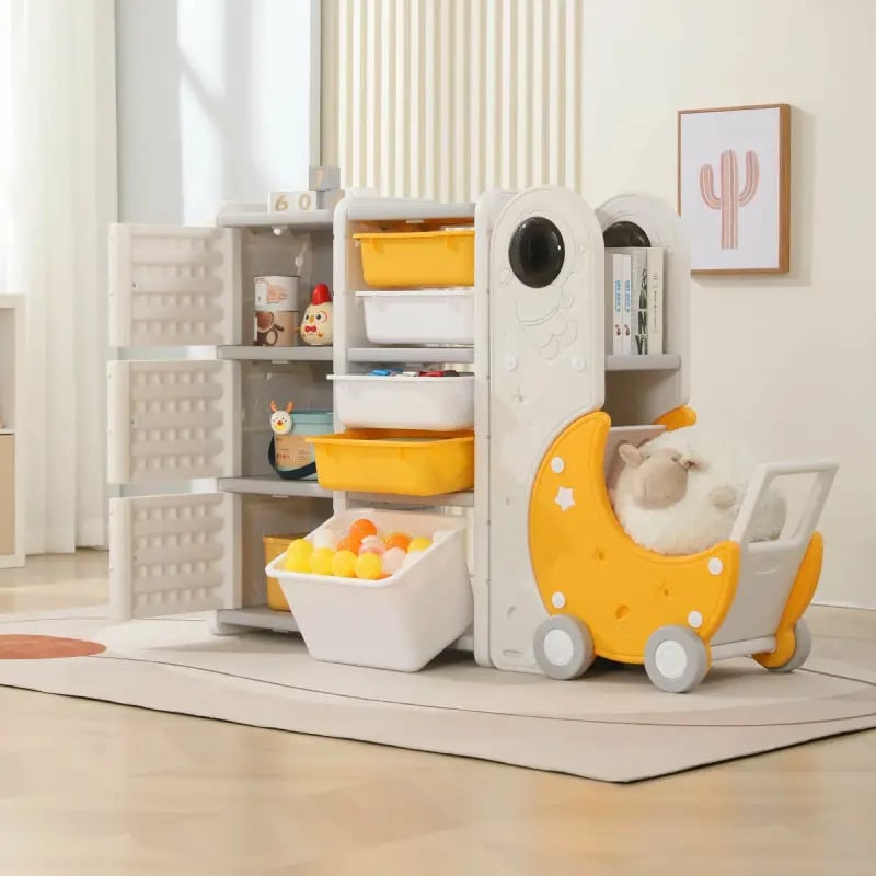 Органайзер для игрушек Lumpurini Lunetta с контейнерами 3 яруса 140x32x93 см (6bb89e0a) - фото 5