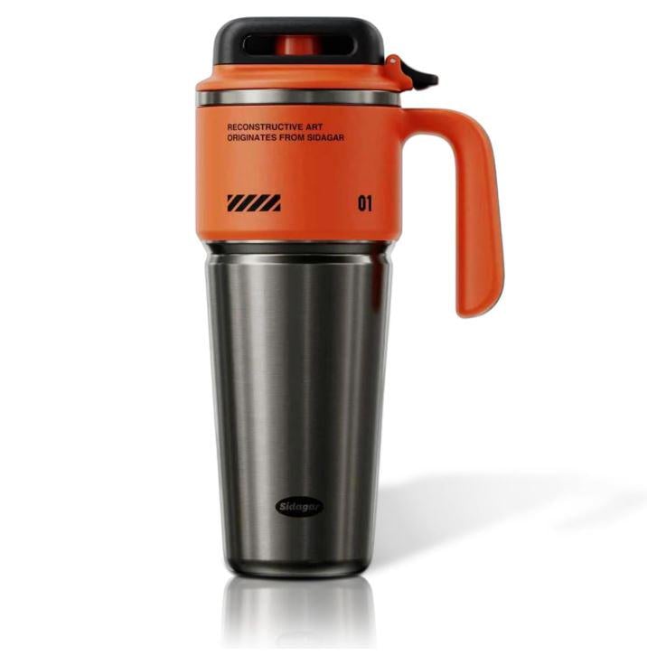 Термокружка из нержавеющей стали 1000 мл Черный/Оранжевый (2909835597)