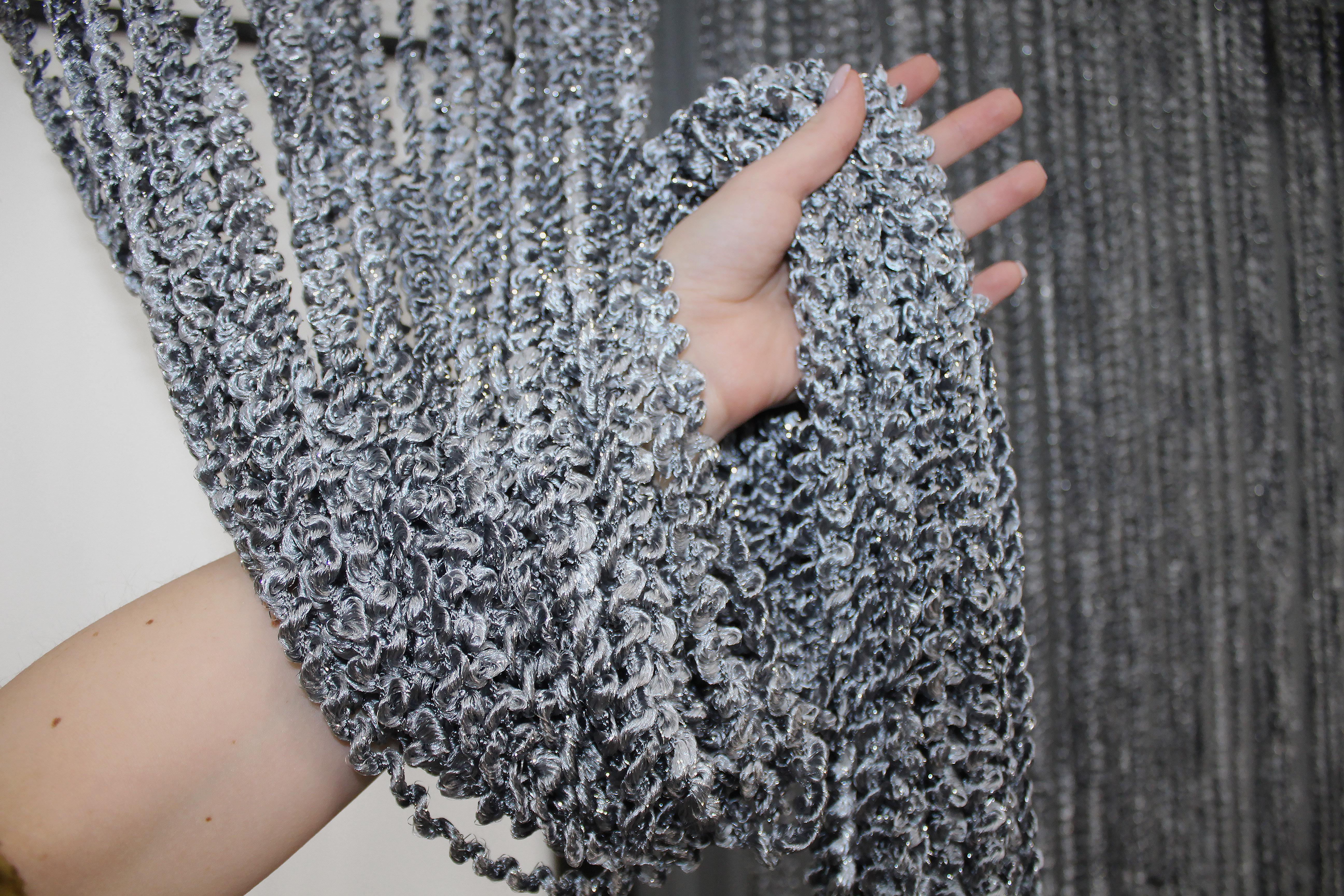 Шторы-нити спираль с люрексом 300х300 см Темно-серый (61-025) - фото 7 Шторы-нити спираль с люрексом 300х300 см Темно-серый (61-025) - фото 7