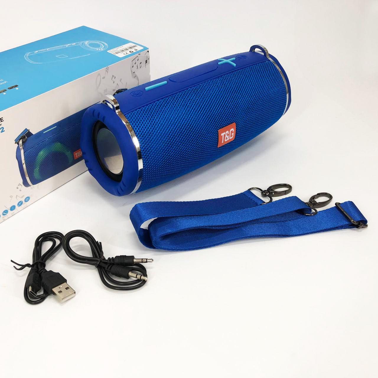 Колонка портативна TG642 з RGB підсвічуванням та ремінцем Синій - фото 15 Колонка портативна TG642 з RGB підсвічуванням та ремінцем Синій - фото 15